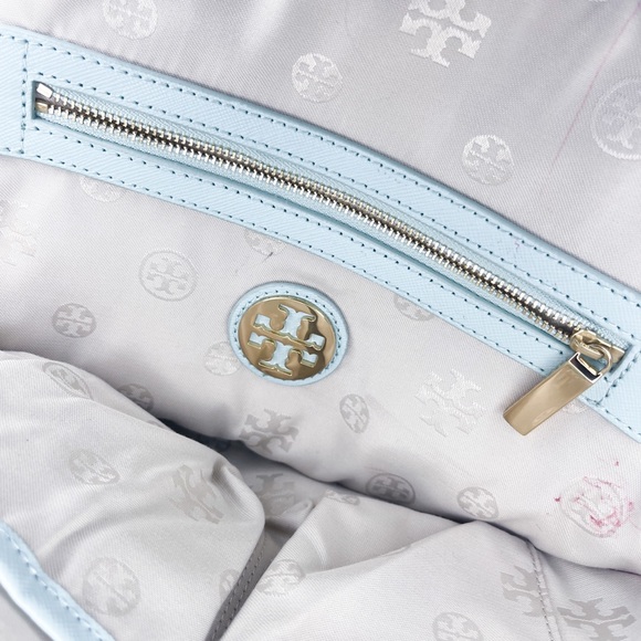 Tory Burch Robinson Dome Mint Green Leather Satchel - Picture 9 of 10